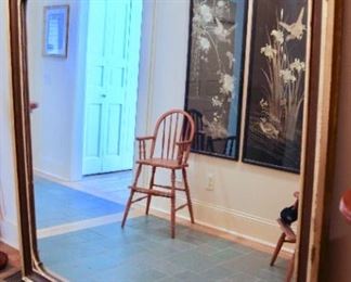 Huge antique wall mirror
