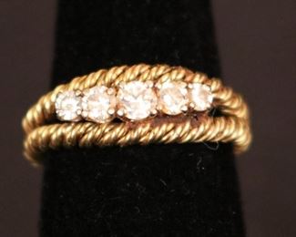 18k gold & diamond ring