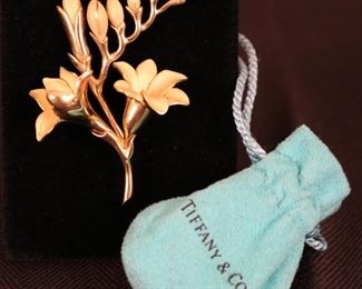 Tiffany & Co 18k gold brooch
