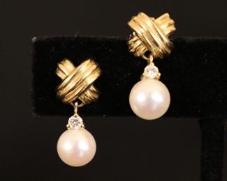 Tiffany & Co. 18k gold earrings
