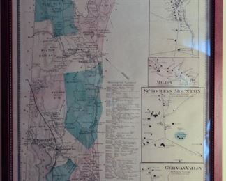 Over a dozen local Morris County late 19th & early 20th c antique maps