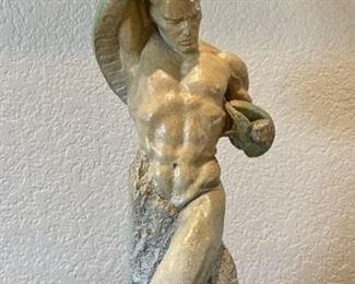 SETH VANDABLE "Battle For Paradise" Limited Edition 18 Of 250 Bronze Sculpture Certificate Of Authentification