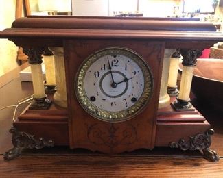 Antique mantle clock in working condition