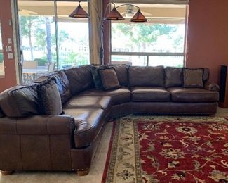 Sectional Sofa, Area Rug