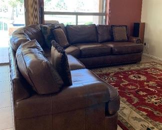 Sectional Sofa, Floor Lamp w 3 Lights