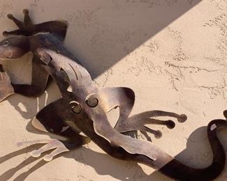 Metal Wall Art Lizard
