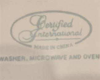 Certified International Serving Pieces