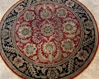 Genuine Hand Woven Oriental Rug by Oscar Exports 5' Round