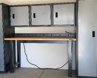 Gladiator by Whirlpool Corp Storage and Workbench w Powerstrip