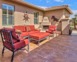 Patio Seating: Sedona Patio Furnishings Sofa, 2 Chairs, Double Ottoman