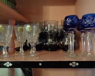 Crystal D'Arques wine glasses