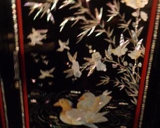 detail of china cabinet