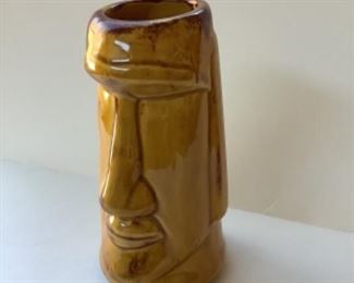 Easter island ceramic, set of 2 
