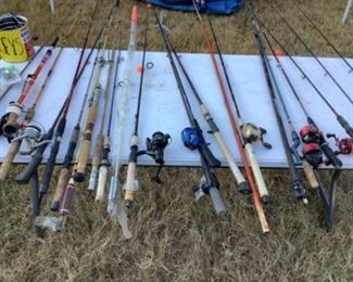 Fishing poles 