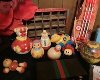 Vintage toys, vintage clowns