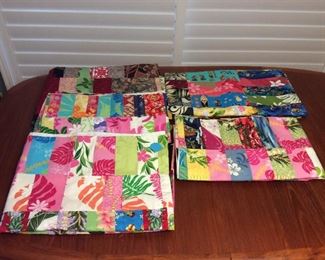 Afm033 Five Vintage Hawaiian Quilt Blankets 