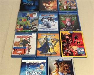 Afm072 Disney, Dream Works & Other Family Friendly Blu-ray Discs /dvds
