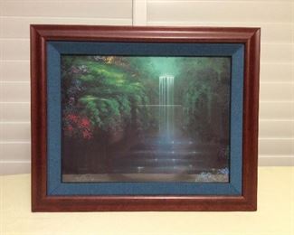 Afm116 Framed Picture Of A Lovely Waterfall By Miller