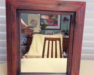 Afm123 Reclaimed Recycled Wood Framed Mirror
