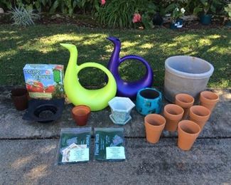 Afm126 Planters, Watering Cans, Metal Flower Frog & More! 