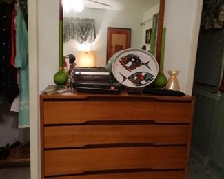 Teak Dresser/Mirror