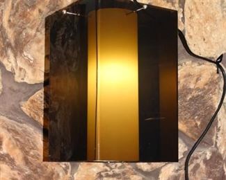 MCM Acrylic Swag Lamp