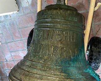 Mission bell for a Ranchero, Solid Bronze.