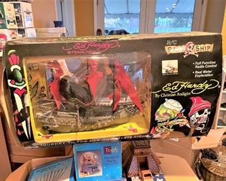 Ed Hardy Pirate Ship new in box
