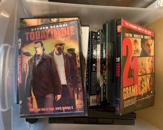 CDs, DVDs, Wii and X Box Games