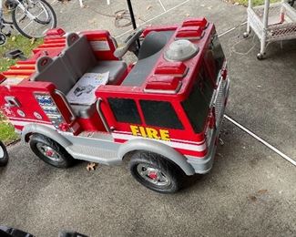 Child Ride on Firetruck  (Might need a power cord)