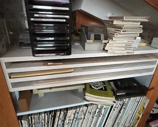 A wider shot of the albums
