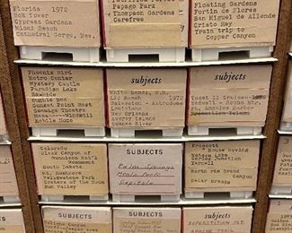 Vintage travel slides