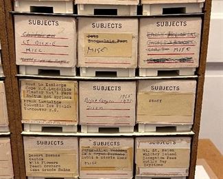 Vintage travel slides