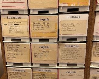 Vintage travel slides