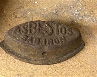 Asbestos sad iron