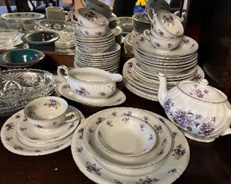 Purple violet porcelain