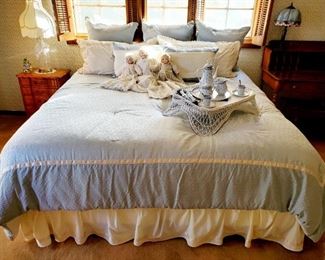 Heritage Elite two king size pillow top mattress. Bedding is sold separate from mattress box spring and frame