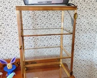 Brass and glass display case