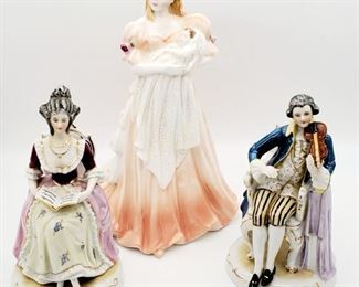 Porcelain Colonial figures