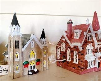 Department 56 Trinity Church and parsonage