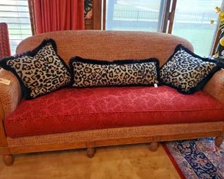 Drexel Heritage wood and upholstery sofa. We have two of these. Priced individually