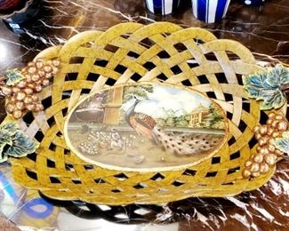 Castilian Imports peacock tray
