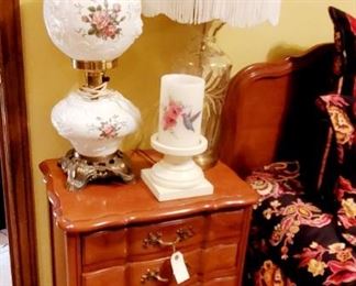 4 drawer French provincial nightstand by permacraft. Cherry Wood
