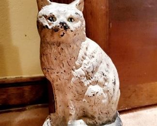Metal cat door stop