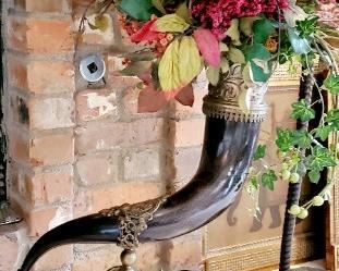 Brass elephant with intricate design and florals. We have two of these each priced individually