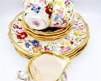 Hammersley Queen anne four place setting and creamer