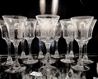 12 piece Cambridge stemware