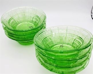 Small green bowls sold separately