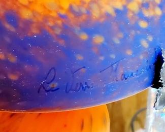 Laverre Francais Art Deco mushroom lamp