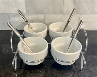 Condiment Server with Spoons